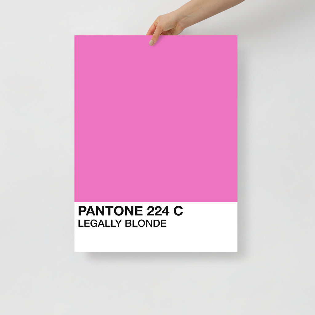 Legally Blonde. Elle Woods Pantone Poster