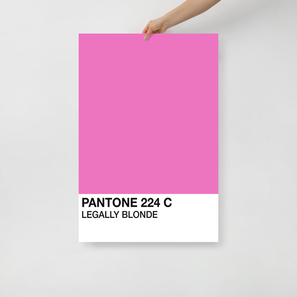 Legally Blonde. Elle Woods Pantone Poster