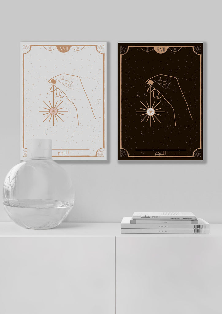 The Star Arabic Tarot Card Print