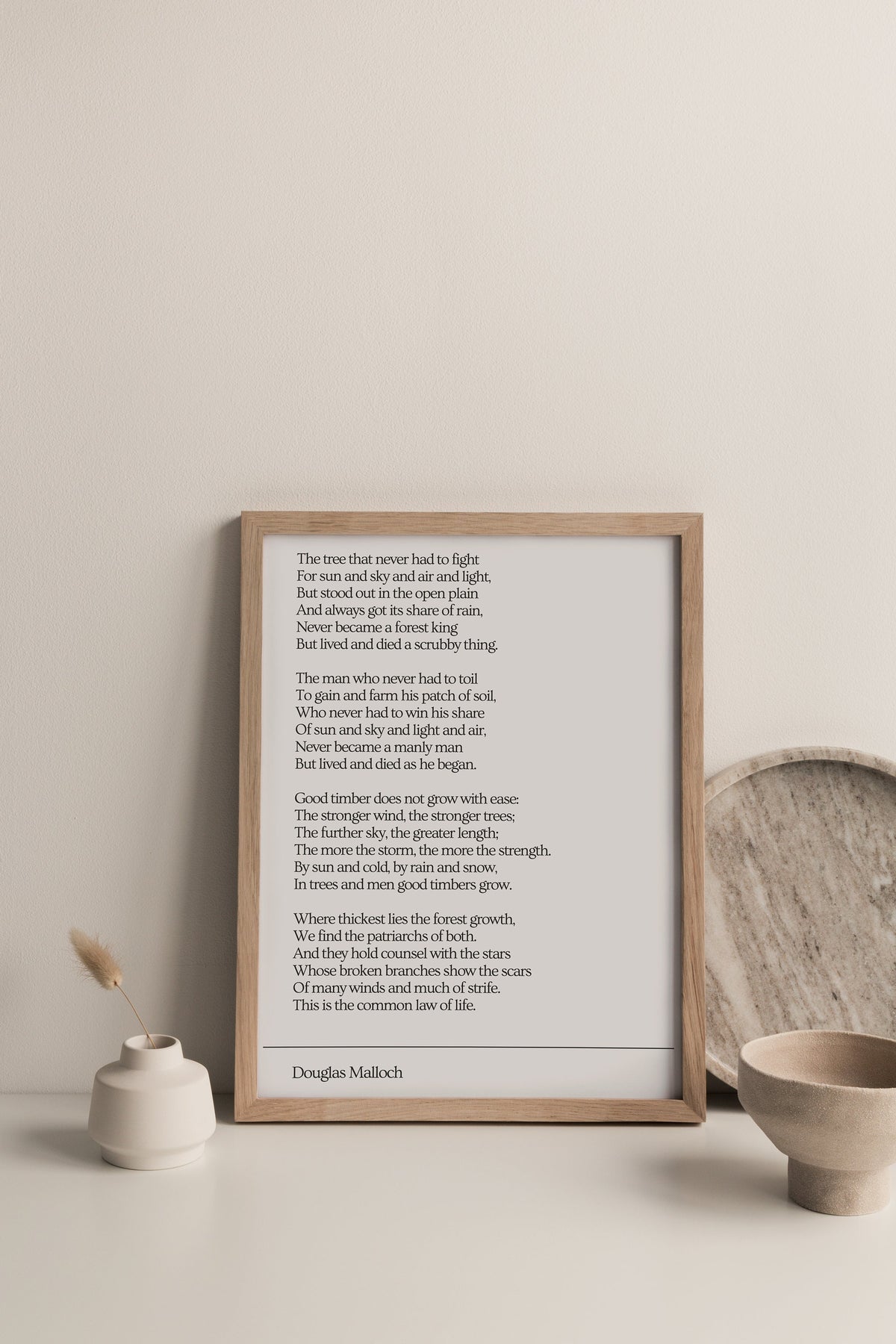 Douglas Malloch Good Timber Poem Moonrise Prints